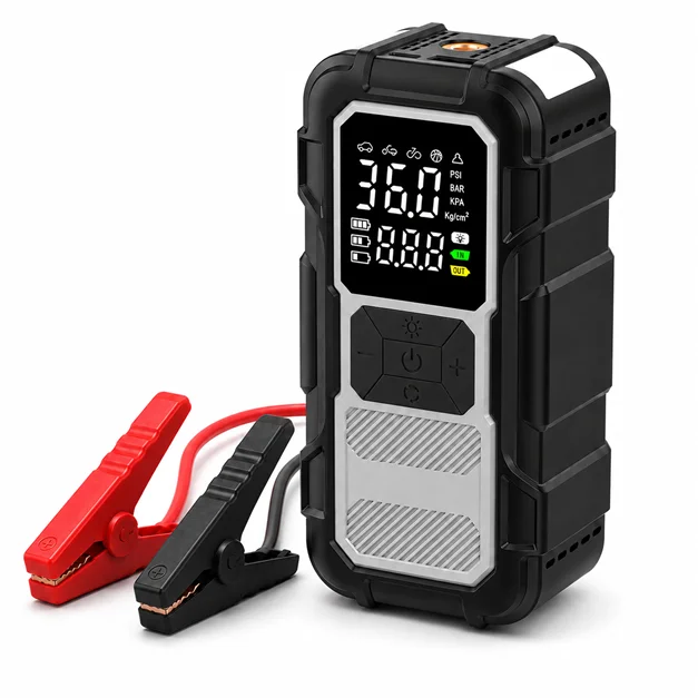 בוסטר התנעה לאופנוע ורכב 12V 4000A עם פאוורבנק